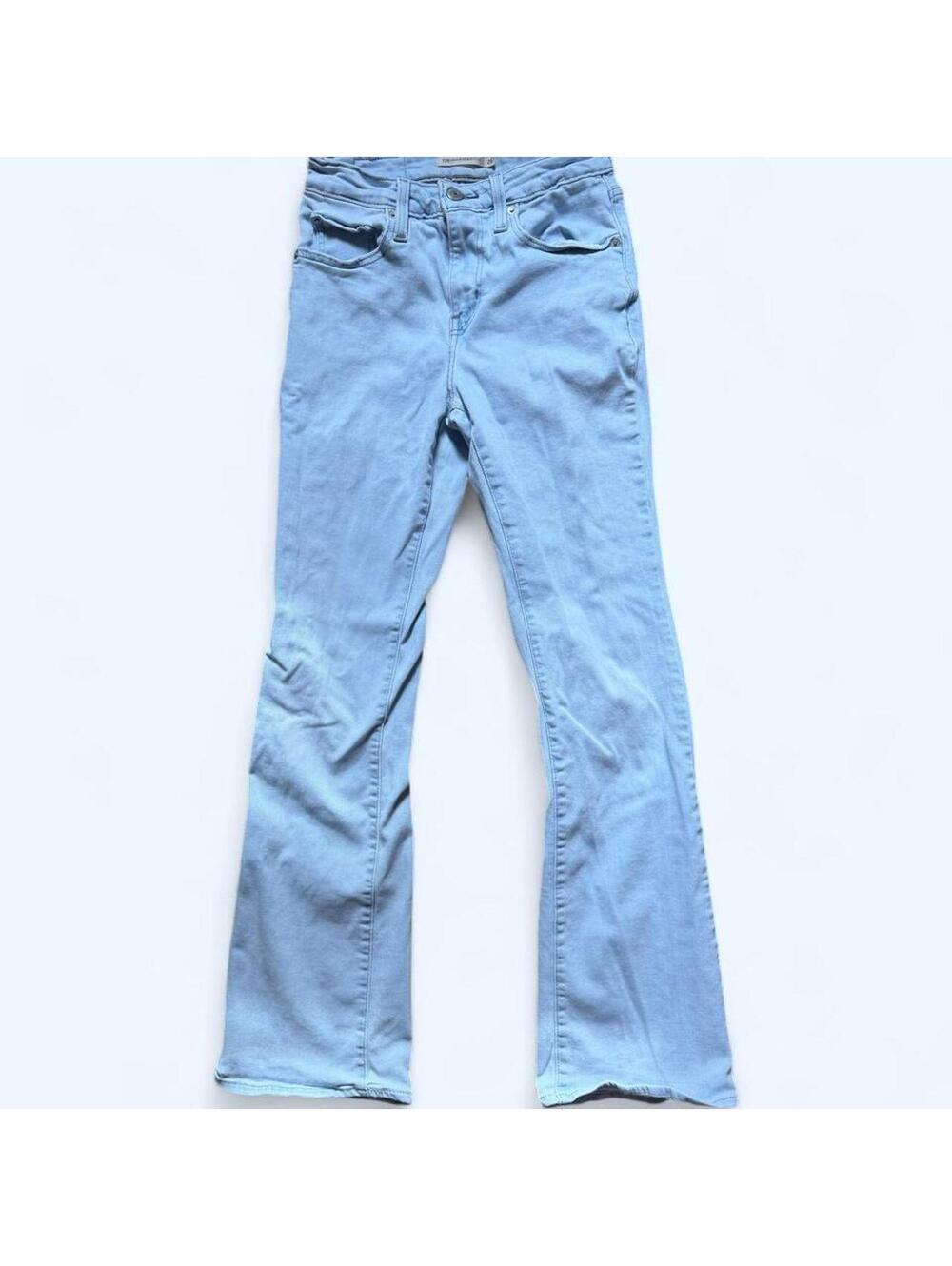 Levi's light blue high rise bootcut jeans